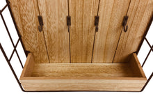 Cargar imagen en el visor de la galería, Wood &amp; Wire House Key Storage Unit

