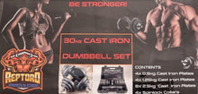 Load image into Gallery viewer, 30kg Dumbbell cast iron Set

