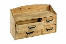 Charger l&#39;image dans la galerie, Shabby chic small wooden cabinet 4 drawers
