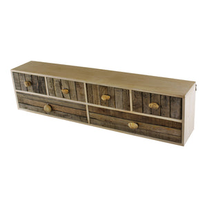 driftwood effect drawers with pebble handles