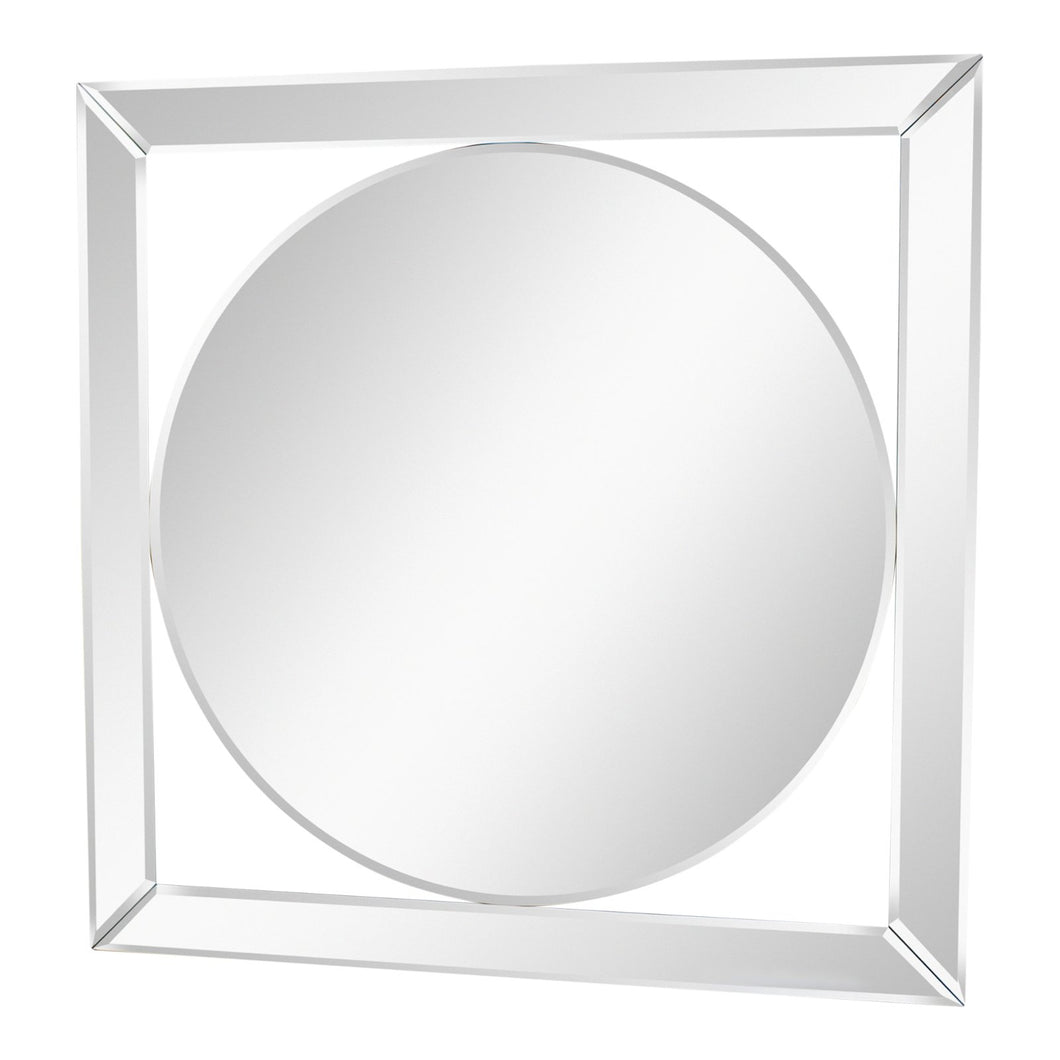 Bevelled edge deco style mirror 60cm