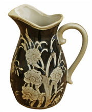 Load image into Gallery viewer, Ceramic embossed jug style vase regal design
